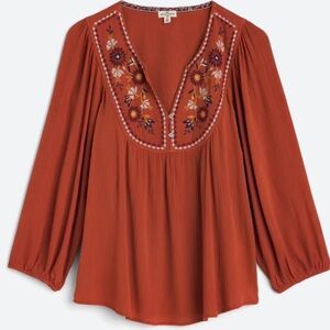 Mason & Belle embroidery blouse